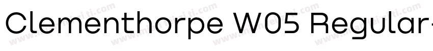 Clementhorpe W05 Regular字体转换